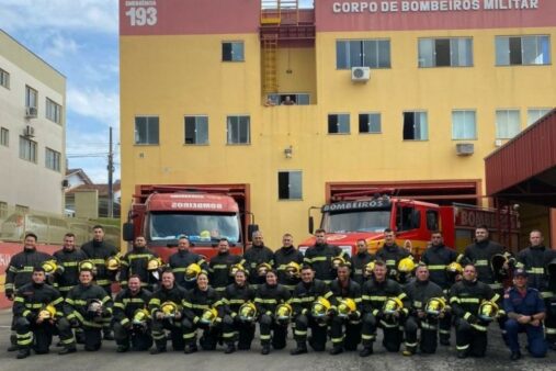 Treinamento de combate a incêndio urbano é realizado em Rio Negrinho