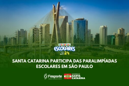 Delegação de Santa Catarina representa o estado nas Paralimpíadas Escolares