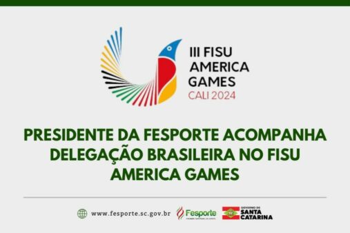 Presidente da Fesporte acompanha delegação brasileira nos jogos pan-americanos universitários na Colômbia