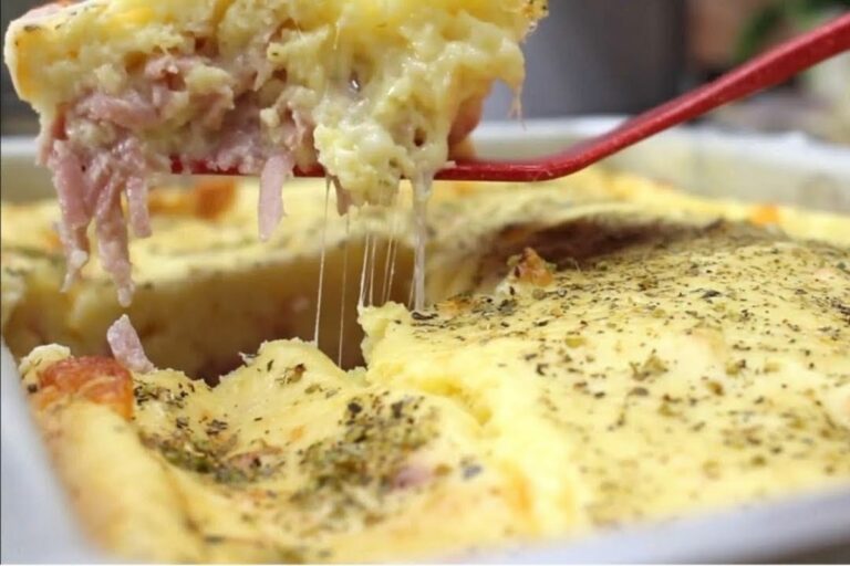 Torta de Batata com Presunto e Queijo: Cremosa, Fácil e Rápida