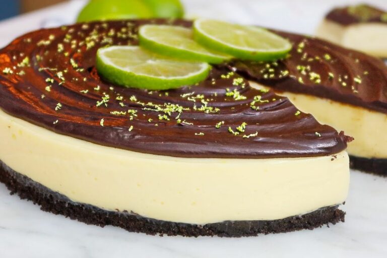 Cheesecake de Limão e Chocolate; Fácil e Delicioso