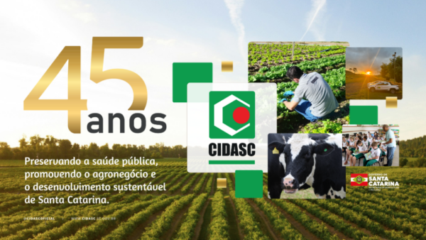 Cidasc comemora 45 anos de história e dedicação à defesa agropecuária catarinense