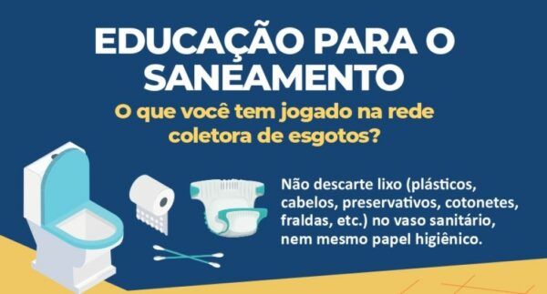 Casan alerta moradores de Mafra para boas práticas no uso do sistema de esgoto