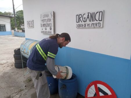 CASAN implanta coletor para compostagem nas obras da ETE João Paulo