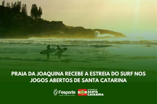 Icônica praia da Joaquina recebe a estreia do surf nos Jogos Abertos de Santa Catarina