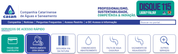 Dívidas com água e esgoto podem ser negociadas até 15 de janeiro