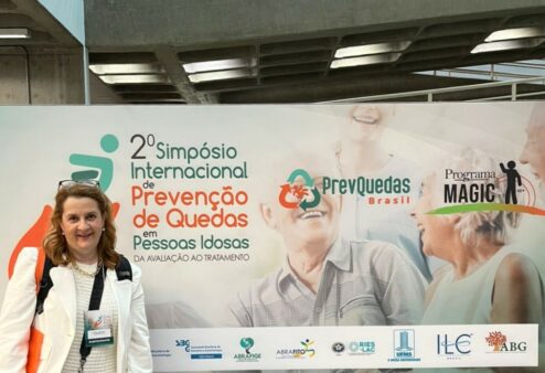 Professora da Udesc Cefid apresenta estudo em simpósio internacional sobre prevenção de quedas em idosos