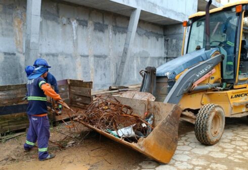 Casan destina para reciclagem mais de 9 toneladas de resíduos das obras da ETE Insular