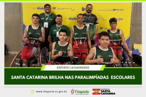 Santa Catarina celebra segundo lugar nas Paralimpíadas Escolares realizadas em São Paulo