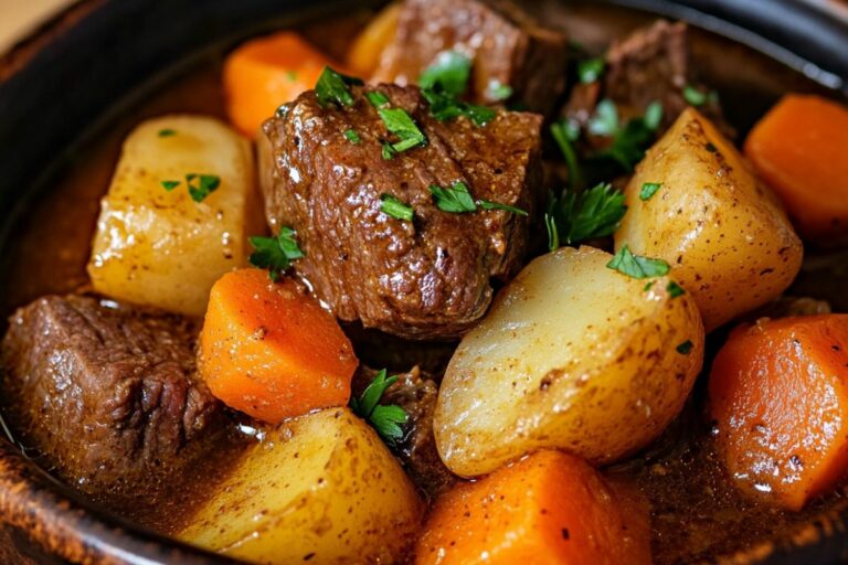 Receita de Picadinho de Carne com Batatas e Cenoura