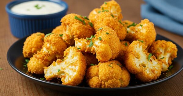 Couve-Flor Empanada Crocante e Douradinha