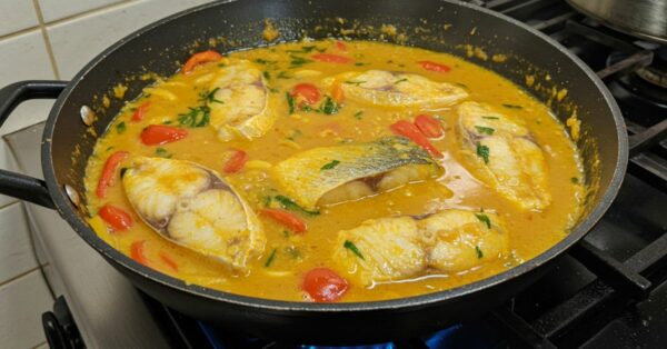 Moqueca de Peixe Cremosa com Leite de Coco