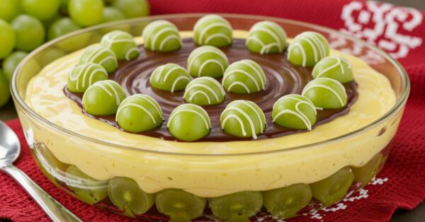 Delícia de Bombom de Uva na Travessa