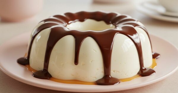 Pudim de Leite Ninho com Calda Cremosa de Chocolate