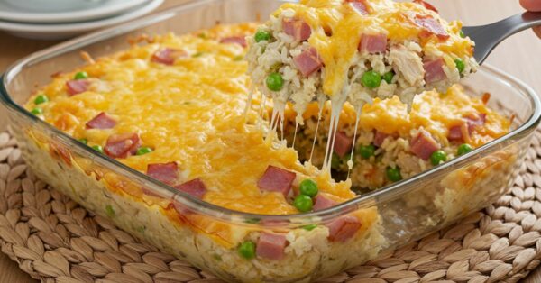 Arroz de Forno Cremoso com Frango e Queijo: Fácil e Delicioso