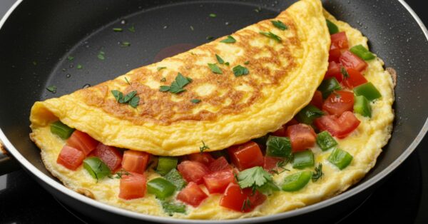 Omelete de Legumes Fofinha e Saborosa