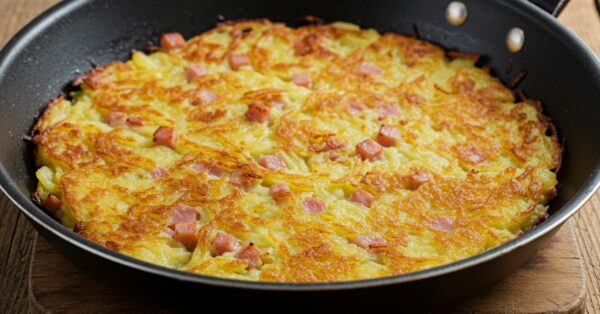 Batata Rösti com Presunto: Crocante por fora e macia por dentro