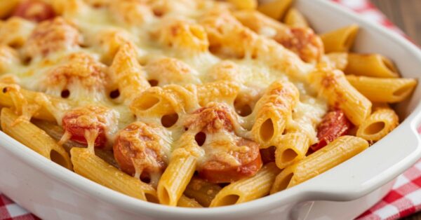 Macarrão com Linguiça ao Molho Cremoso