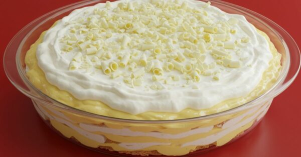 Mousse Gelada de Abacaxi com Ganache de Chocolate Branco