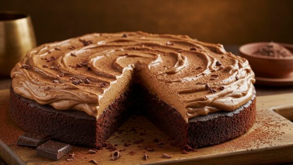 Bolo de Chocolate com Cobertura de Brigadeiro Cremoso