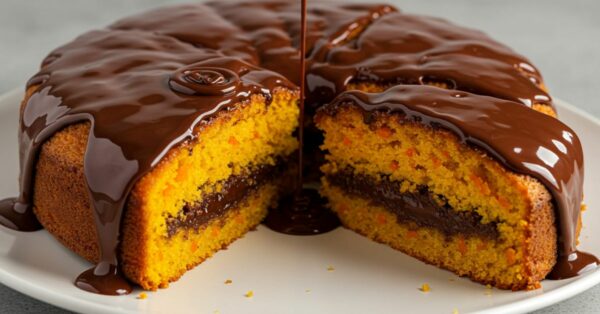 Bolo de Cenoura Recheado: O Mais Chocolatudo de Todos