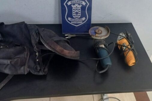 Guarda Municipal detém suspeito de furtar materiais de obra no Centro de Balneário Camboriú