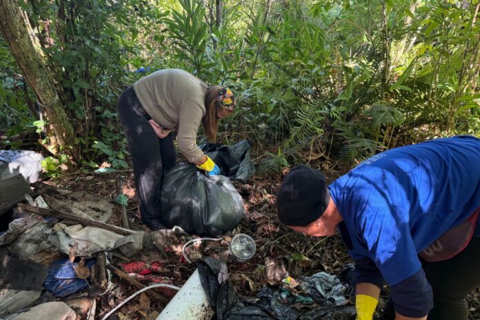 Balneário Camboriú remove três caminhões de lixo de áreas de de preservação