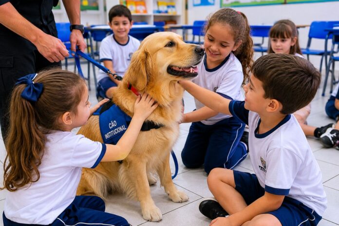 Vereador propõe programa com cães-guia e proteção animal nas escolas de BC