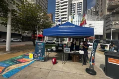 Ação em BC recolhe 49 itens de lixo eletrônico na Praça