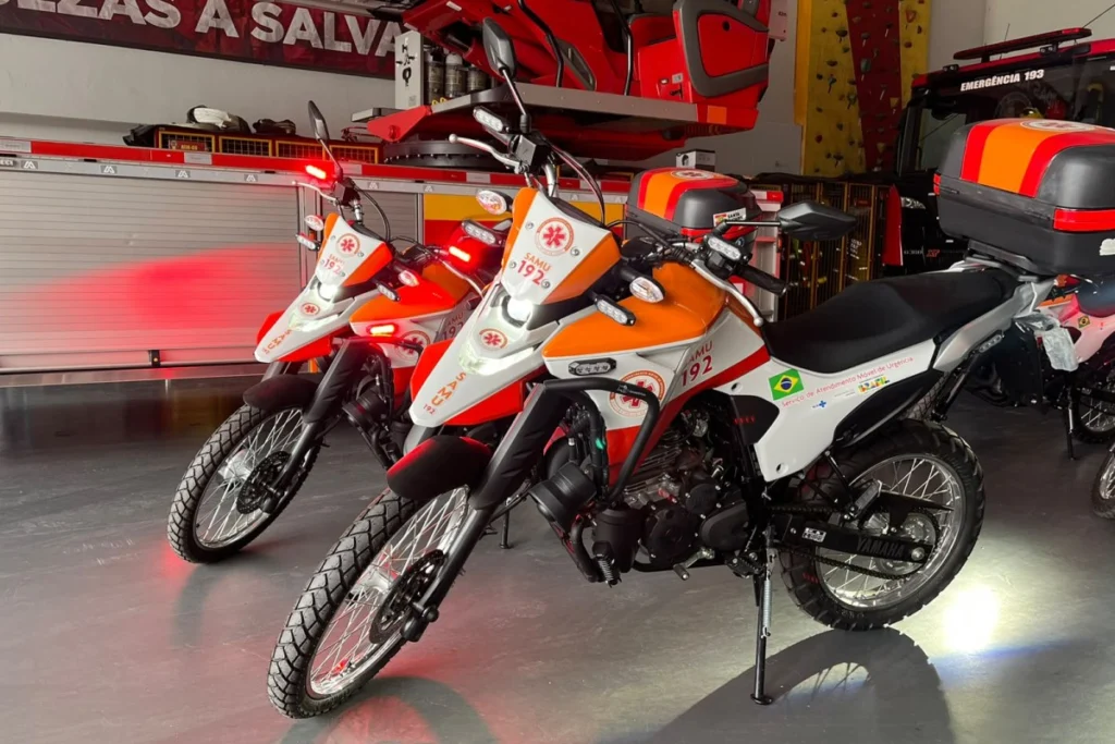 BC amplia motolância do SAMU com enfermeiros e novas motos