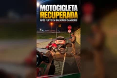 Policiamento reforçado prende foragido e recupera moto em BC