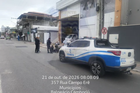 Quatro acidentes com vítimas são registrados em BC em 24h