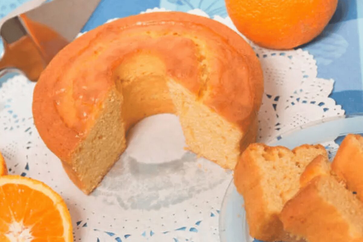 Bolo de Laranja de Liquidificador