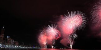 Balneário Camboriú faz teste oficial dos fogos do Réveillon nesta sexta-feira