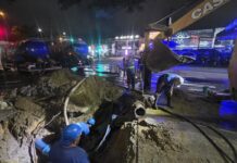 Rompimento de adutora interrompe abastecimento de água em Balneário Camboriú Rompimento de adutora interrompe abastecimento de água em Balneário Camboriú